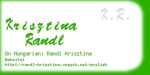 krisztina randl business card